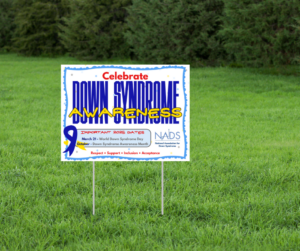 2025 DOWN SYNDROME AWARENESS Yard Sign